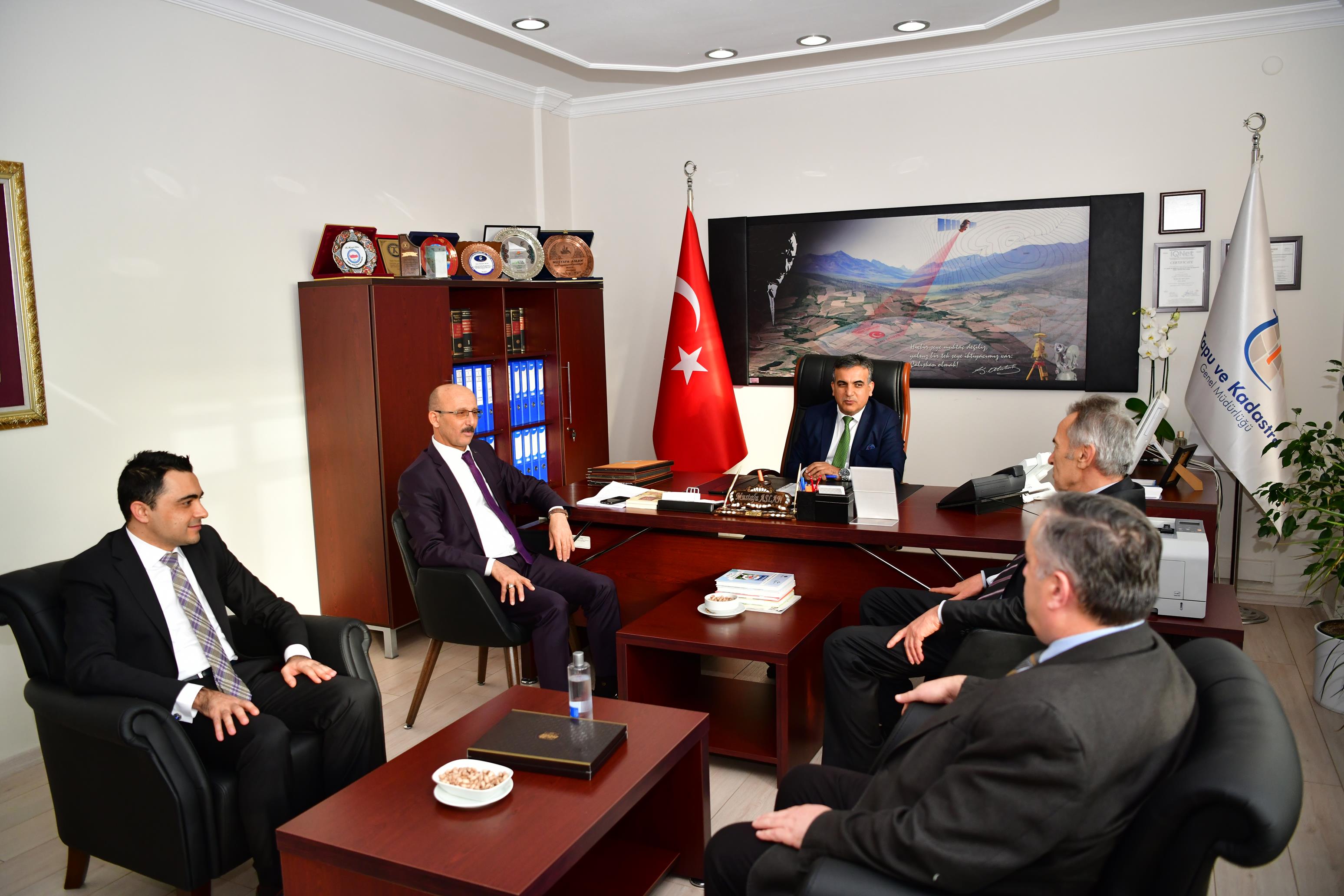Kadastro Dairesi Başkanı Mustafa Arslan’a Ziyaret3