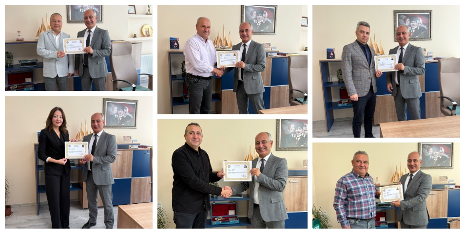 Muğla Kadastro Müdürlüğü Başarı Belgesi