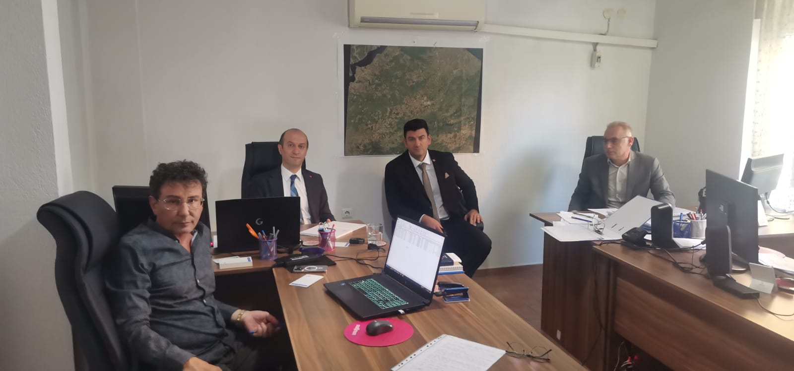 ÇANAKKALEDEKİ  ŞANTİYELER ZİYARET EDİLDİ.