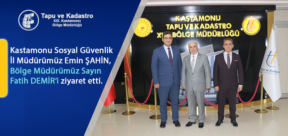 BÖLGE MÜDÜRÜMÜZE ZİYARET