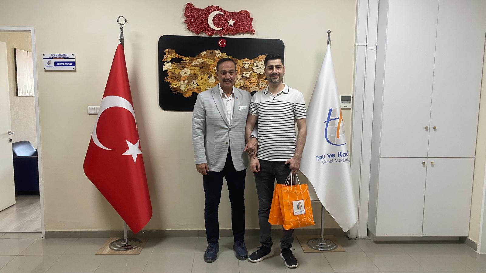 Akkuş Tapu Müdürü Olarak Atanan Çalışma Arkadaşımızdan Veda Ziyareti